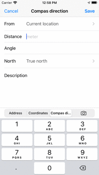 Kompas-retning — Topo manual Android