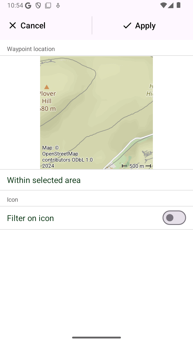 Búsqueda de puntos de referencia Topo GPS