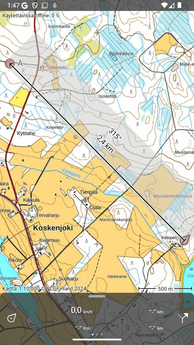 Kartta hallitsija Topo GPS