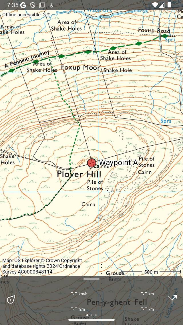 Chargement des points de cheminement Topo GPS
