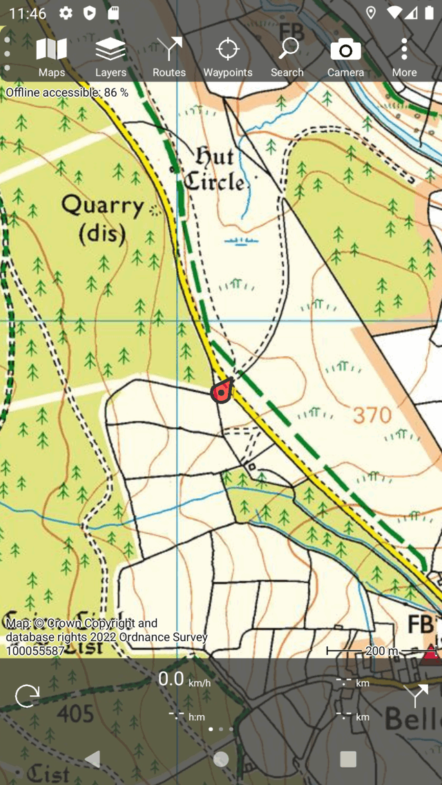 Menu Topo GPS