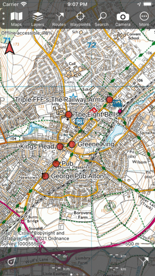 Zoekadres Topo GPS
