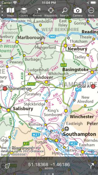 Waypoints selecteren Topo GPS