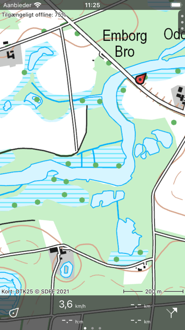 Topo GPS hovedskærm