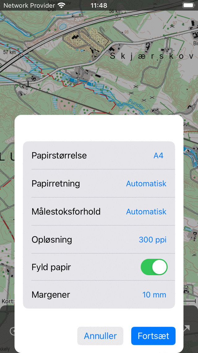 Udskriv pop-up Topo GPS
