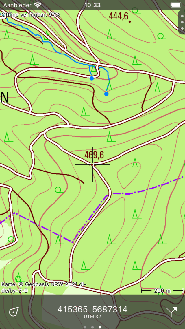 Armaturenbrett Topo GPS