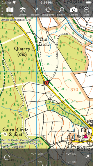 Menu Topo GPS