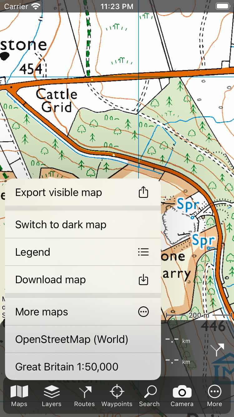 Maps pop-up Topo GPS