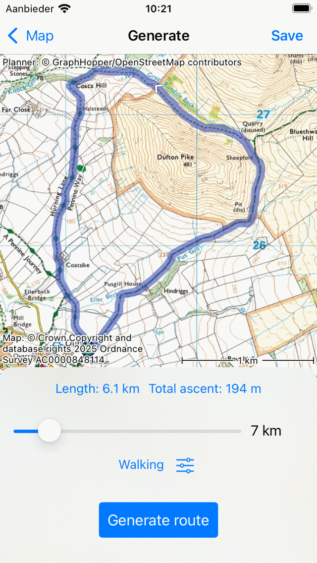 mudder Raffinere Anstændig Generating routes — Topo GPS manual iOS