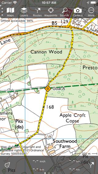 Waypoint icons screen Topo GPS