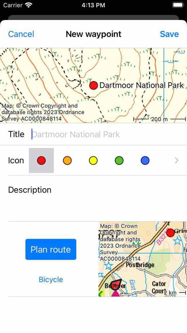 Illusie personeelszaken krijgen Creating waypoints — Topo GPS manual iOS