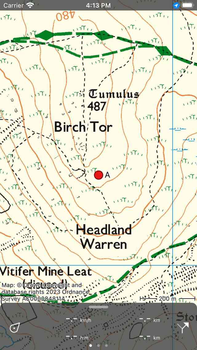 Waypoint added to map Topo GPS