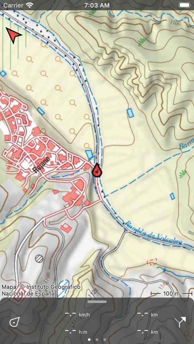 Mapa girado Topo GPS