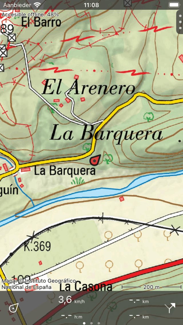 Menú cerrado Topo GPS