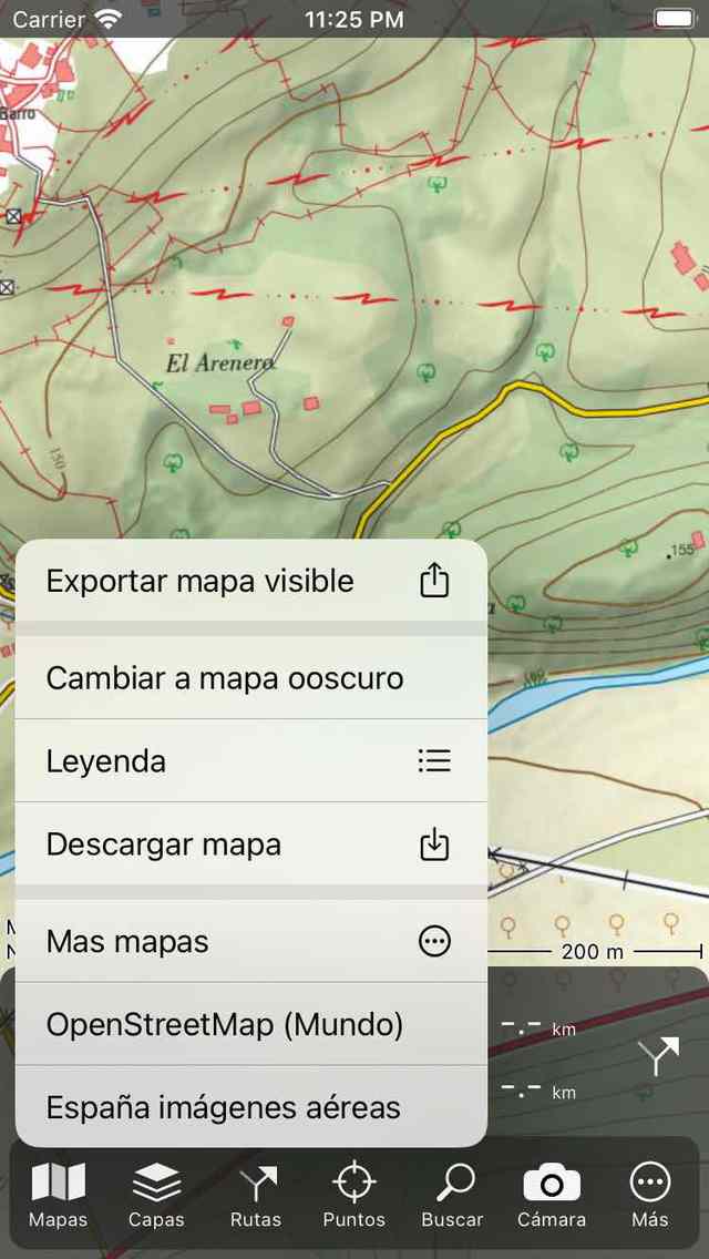 Mapas emergentes Topo GPS