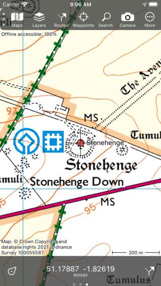 Chargement des points de cheminement Topo GPS