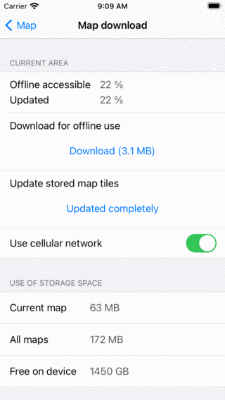 Rendere la mappa accessibile offline Topo GPS