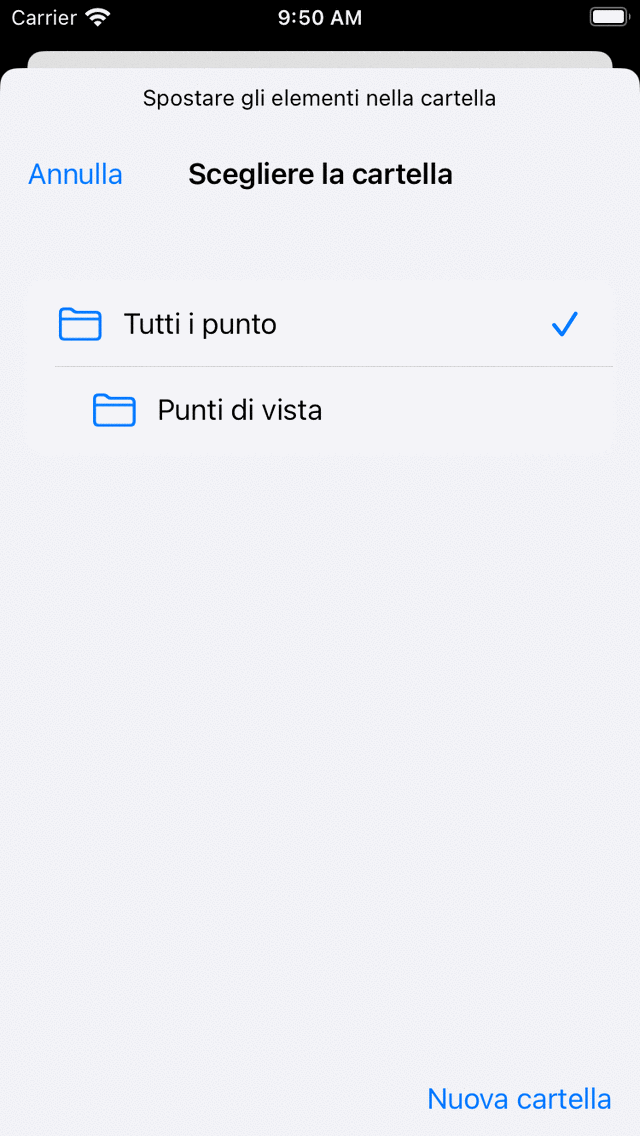 Spostare lo schermo dei waypoints Topo GPS