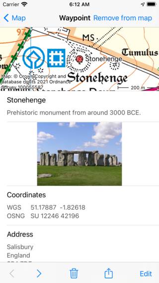 Modifica dei waypoint Topo GPS