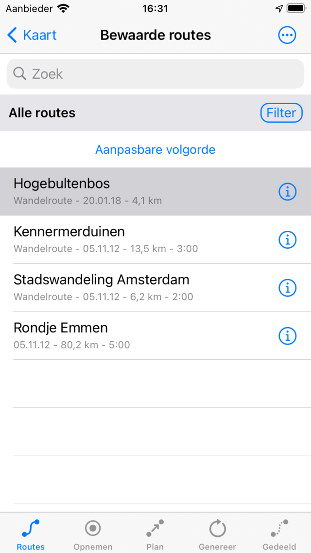 Route laden Topo GPS