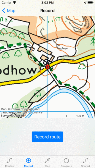 Opnamescherm Topo GPS