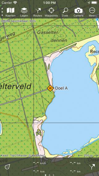 Waypointiconenscherm Topo GPS