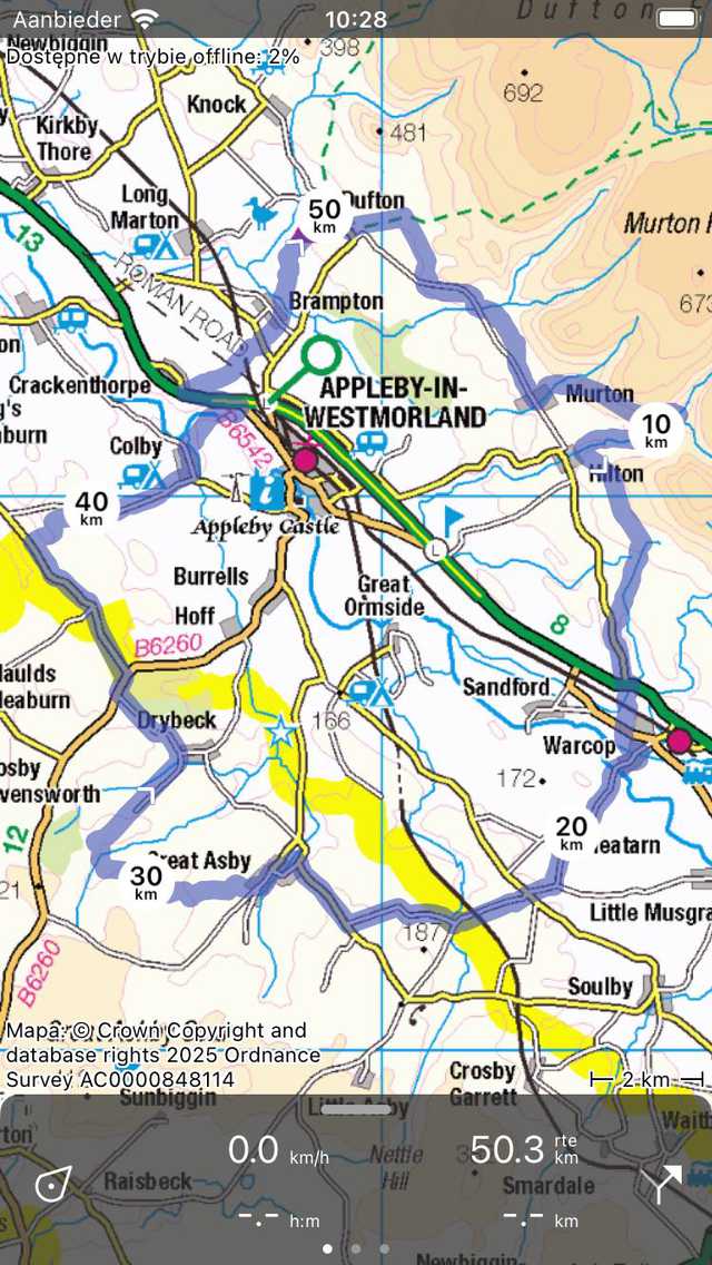 Generowanie tras Topo GPS