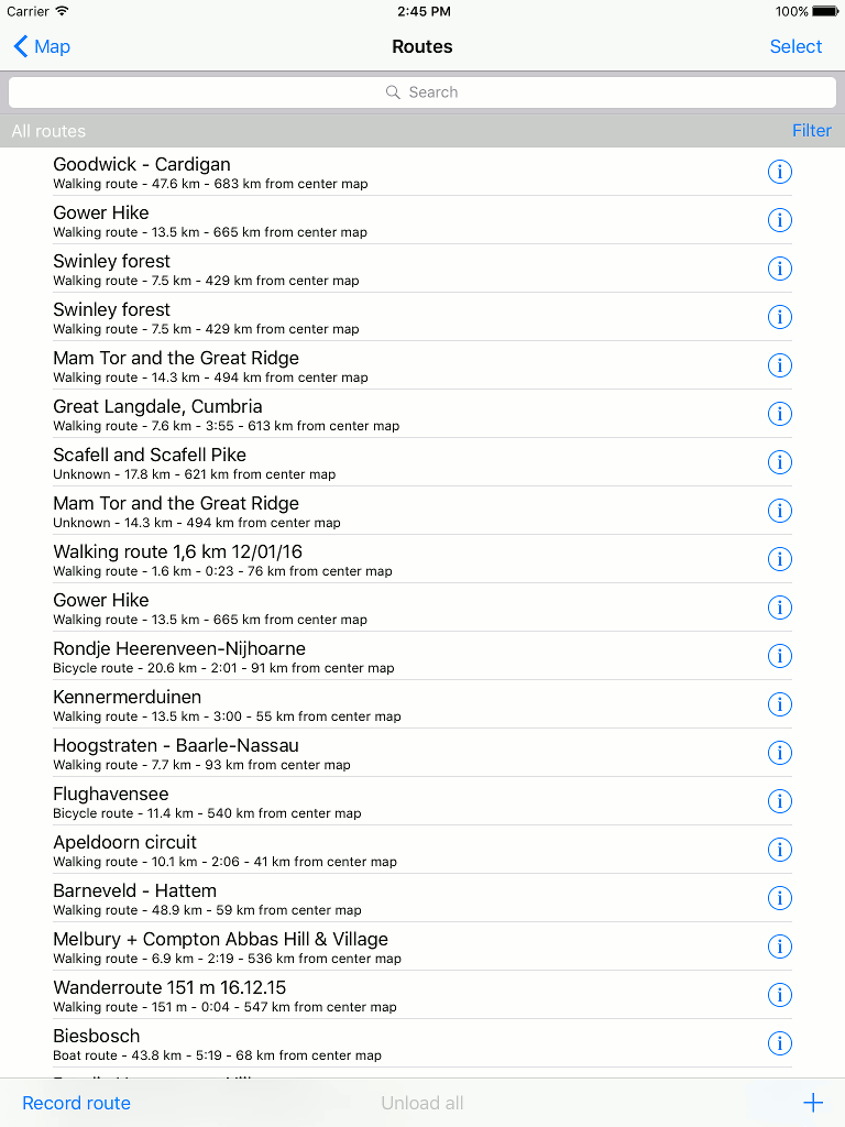 Rotas e pontos de passagem sincronizam o iCloud