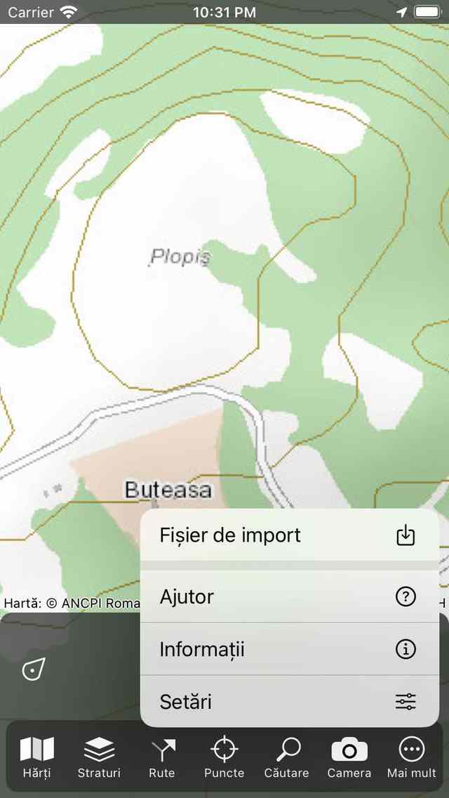 Editarea punctelor intermediare Topo GPS