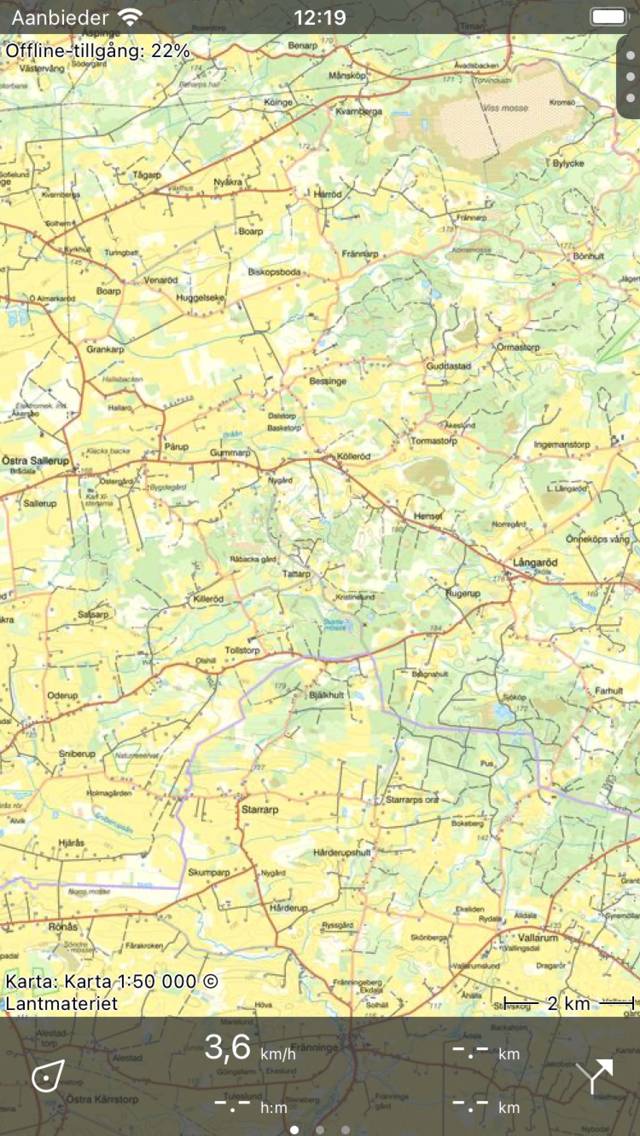 Göra karta offline tillgänglig Topo GPS