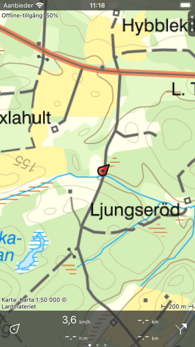 Stängd meny Topo GPS
