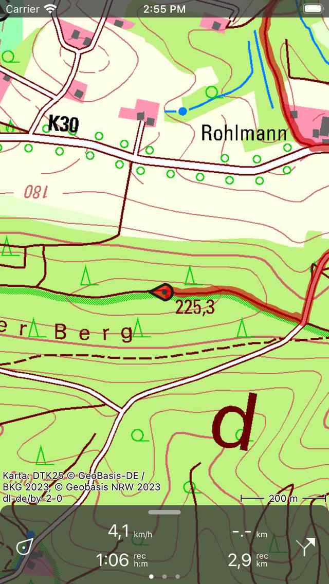 Inspelning väg Topo GPS