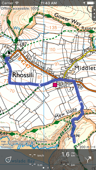 Extending route Topo GPS