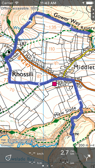 Extending route Topo GPS
