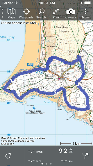 Replacing route Topo GPS